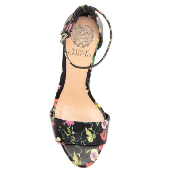 Vince Camuto Corlina Black Ankle Strap Sandals - Picture 4 of 5